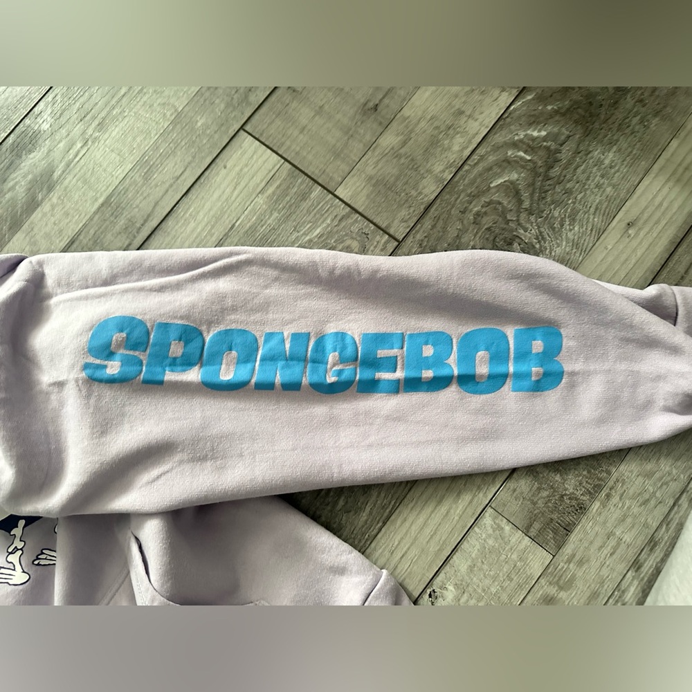 Nickelodeon SpongeBob SquarePants Friends Forever Light Purple Women’s Hoodie L - Picture 5 of 8